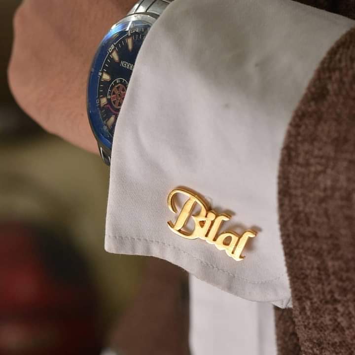 Simple Name Cufflinks